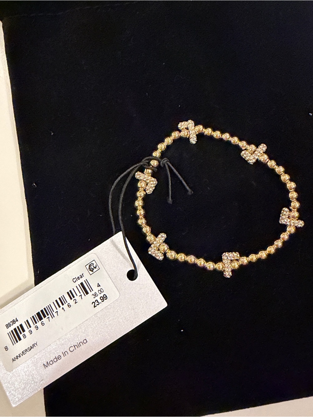 BaubleBar L Crystal Bead Bracelet - Picture 2 of 3